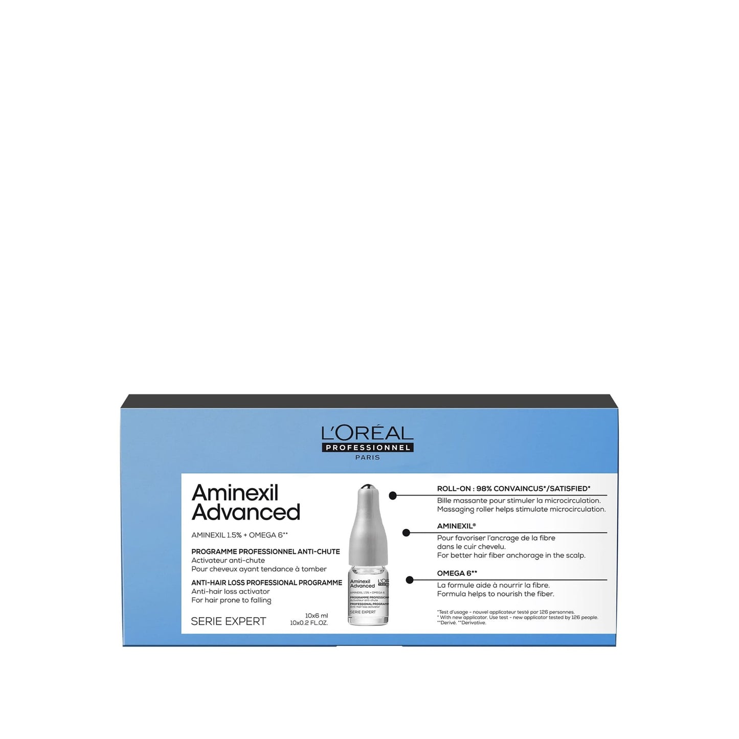 L'Oréal Professionnel Aminexill Advanced Anti Hair Loss Professional Programme 10 x 6ml blue box
