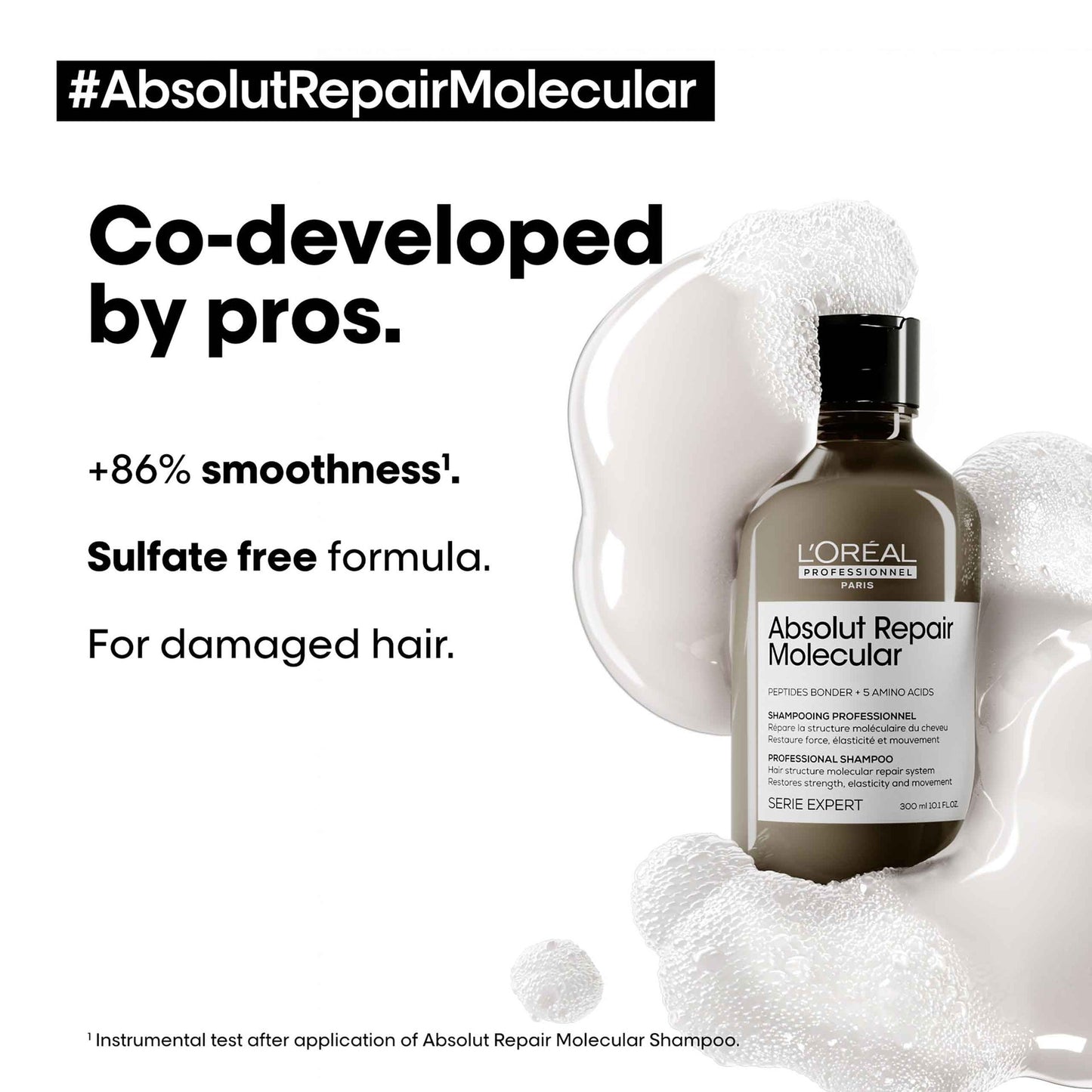 L’Oréal Professionnel Absolut Repair Molecular Matu Šampūns 300ml